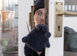Theif breaking-in burglary security Theif breaking-in burglary security