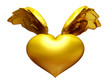 goldenes Flügelherz