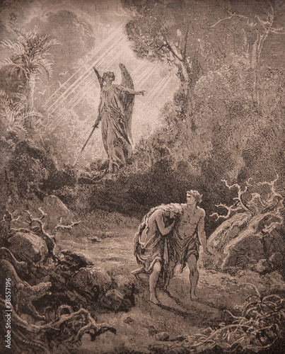 Illustration: Expulsion of Adam and Eve from Paradise Expulsion of Adam and Eve from Paradise