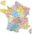 Frankreich, Region, Département