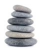 Group of stones isolated