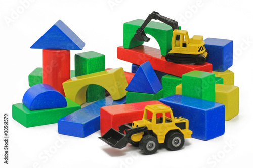 Photo: spielsteine mit spielauto spielsteine mit spielauto