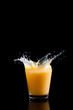 Orange juice splash
