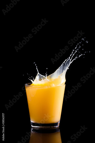 Photo: Orange juice splash Orange juice splash