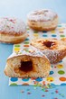 German Krapfen-doughnuts, filled with rose hip jam