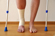 Bandage on the leg