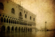 Vintage image of Doge's Palace, Venice, Italy Vintage image of Doge's Palace, Venice, Italy