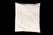 Cocaine in package on black background
