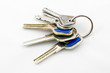 A set of normal random keys on a chain