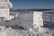 Frozen car at winter