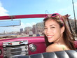 Car woman happy