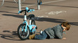 Chute de vélo enfant
