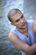 Sportif, sport, athlète, muscle, musclé, jeune, homme