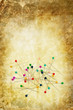 coloured pins background