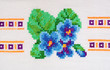 embroidered good by cross-stitch pattern