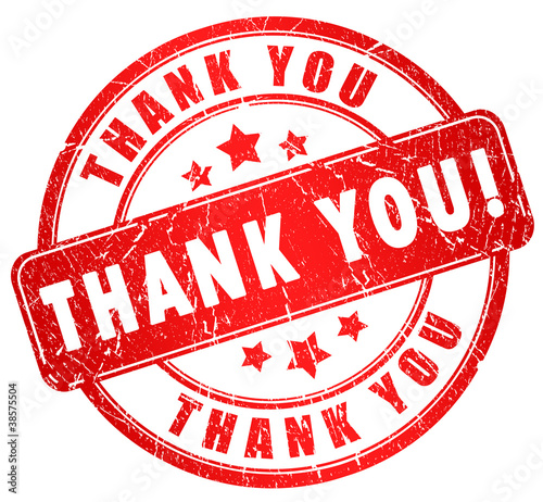Illustration: Thank you grunge stamp Thank you grunge stamp