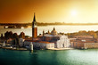 view of San Giorgio island, Venice, Italy