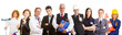 Verschiedene Berufe als Team