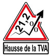 Panneau hausse de la tva 21,2 france Panneau hausse de la tva 21,2 france