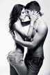 Photo: Passion couple in black and white Passion couple in black and white