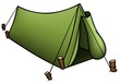 Illustration: Tent - Colored Cartoon Illustration Tent - Colored Cartoon Illustration