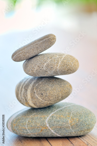 Photo: a pile of pebbles isolated a pile of pebbles isolated