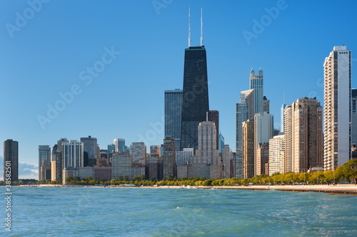 Photo: View of Chicago and Michigan lake View of Chicago and Michigan lake