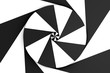 canvas print picture - schwarz spirale