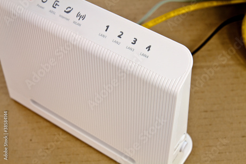 Photo: ADSL modem ADSL modem