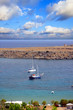 Greece, Rhodes. view on St. Paul's bay in Lindos Greece, Rhodes. view on St. Paul's bay in Lindos