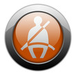 Orange Metallic Orb Button "Seat Belt"