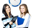 Two charming young business women