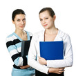 Two charming young business women