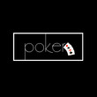 poker on black with card