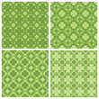 set of 4 cute clovers patterns