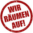 Grunge Stemel rot WIR RÄUMEN AUF!