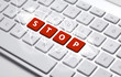 keyboard with red button