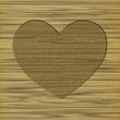 heart in wood