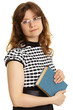 Young woman - teacher with a book