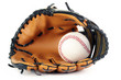 Baseball and glove.
