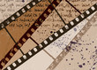 Grunge textured film frame abstract vector background. EPS10. Grunge textured film frame abstract vector background. EPS10.