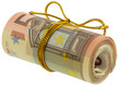 emballage cadeau rouleau billets 50 euros