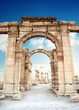 Ancient Roman time town in Palmyra, Syria.