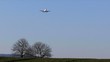 Flugzeug kurz vor der Landung