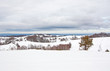 Mountain landscape in winter time
