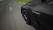 Video: Black sport car moving on the road, loop-ready Black sport car moving on the road, loop-ready