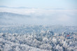Mountain landscape in winter time