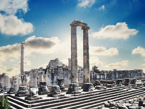 Photo: view of Temple of Apollo in antique city of Didyma view of Temple of Apollo in antique city of Didyma