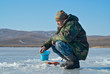 Man on winter fishing 53