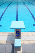 Start block and swimming pool